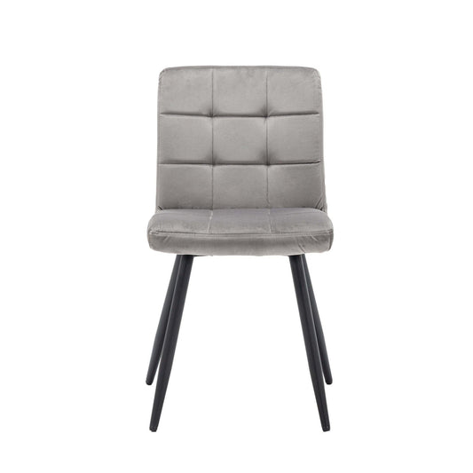 Criks Design Eetkamerstoel Collin velvet grijs