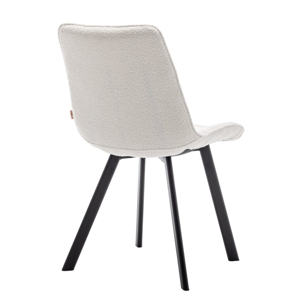 Criks Design Eetkamerstoel Felix Boucle Creme Set van 2