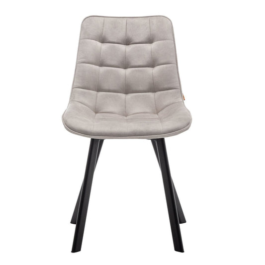 Criks Design Eetkamerstoel Felix Velvet Beige Set van 2