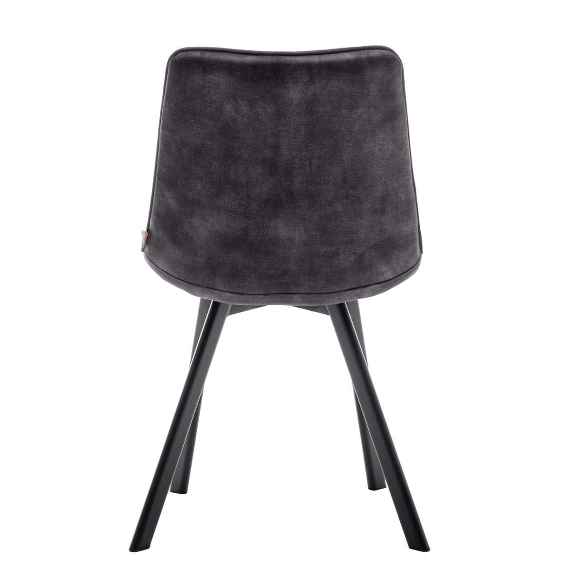 Criks Design Eetkamerstoel Felix Velvet Zwart Set van 2