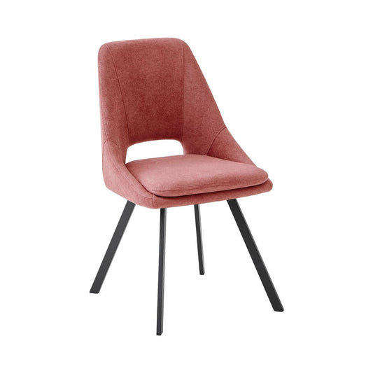 Criks Design Eetkamerstoelen Set van 2 Mila Roze Stof