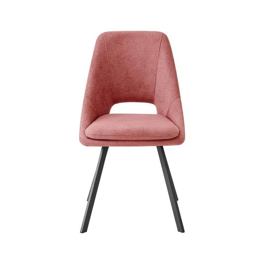 Criks Design Eetkamerstoelen Set van 2 Mila Roze Stof
