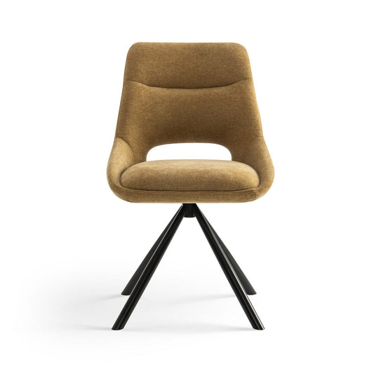 Criks Design Eetkamerstoelen set van 2 - Tosca - Mosterd Geel - Stof