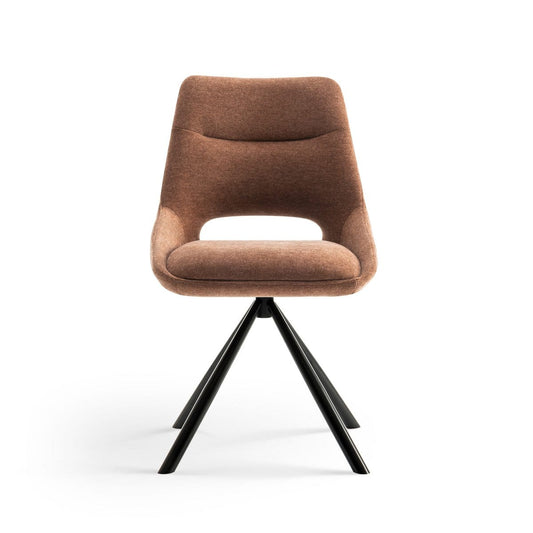 Criks Design Eetkamerstoelen set van 2 - Tosca - Roestbruin - Stof