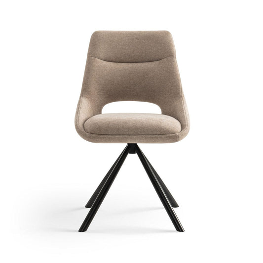 Criks Design Eetkamerstoelen set van 2 - Tosca - Taupe - Stof