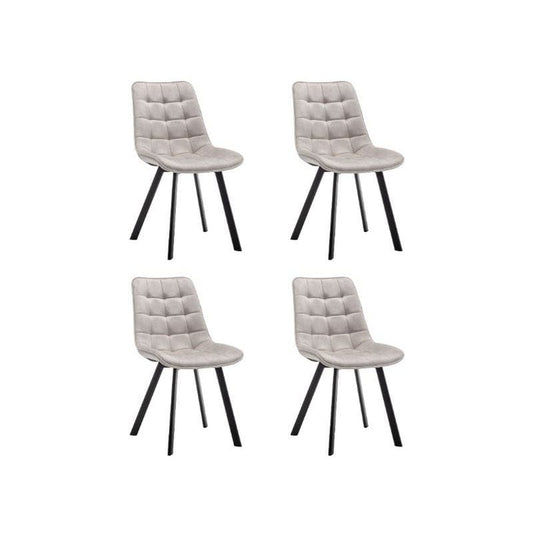Criks Design Eetkamerstoelen set van 4 Felix Velvet Beige