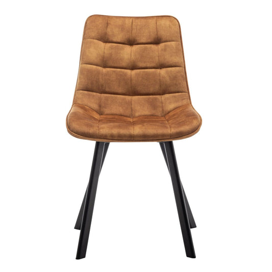 Criks Design Eetkamerstoelen set van 4 Felix Velvet Geel