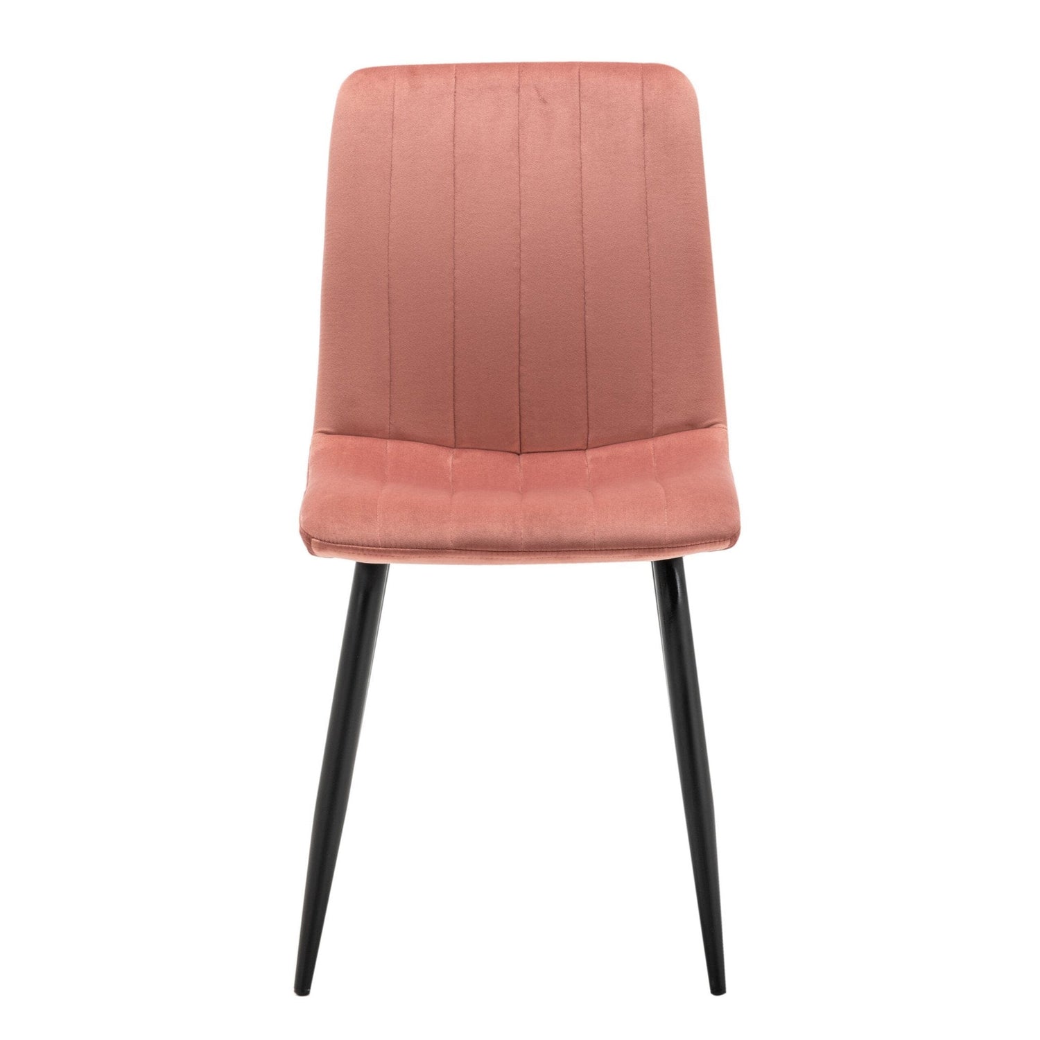 Criks Design Eetkamerstoelen Set van 4 Fox - Roze - Metaalpoot - Fluweel