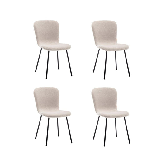 Criks Design Eetkamerstoelen Set van 4 - Luca - Teddy - Beige