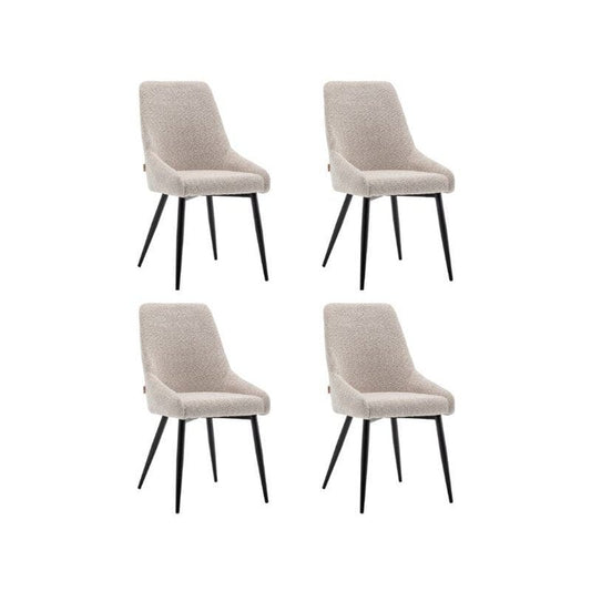 Criks Design Eetkamerstoelen set van 4 Oscar Boucle Beige