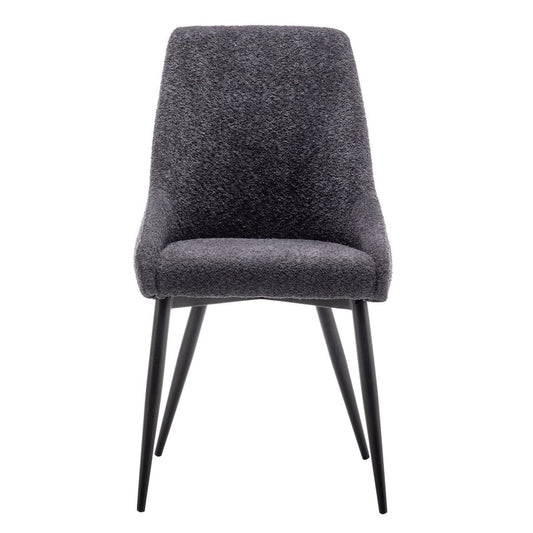 Criks Design Eetkamerstoelen set van 4 Oscar Boucle Zwart