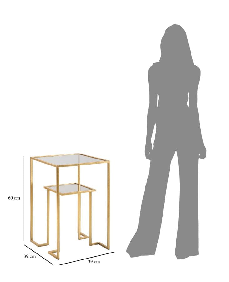 Mauro Ferretti END TABLE LEVEL CM 39X39X60