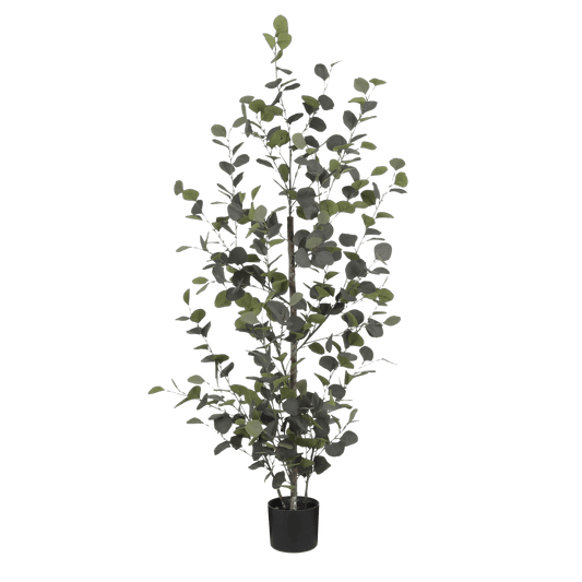 Mica Decorations Eucalyptus Kunstplant in Bloempot - H150 x Ø30 cm - Groen 