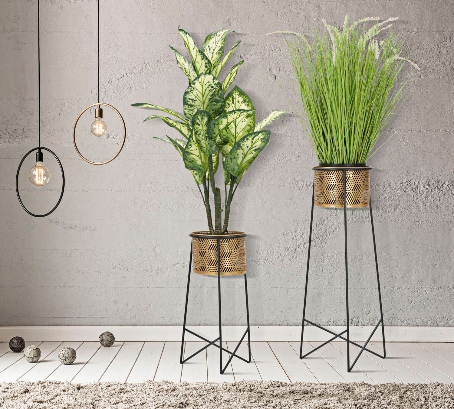 Mauro Ferretti FLOWER HOLDER COUPLE EXY CM Ø 37X76-27X51