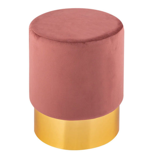 Voglrieder kreatives Wohnen Fluwelen kruk 2e keus fluwelen poef Ø 31 H 43 cm kruk poef velours kruk belastbaar tot 150 kg
