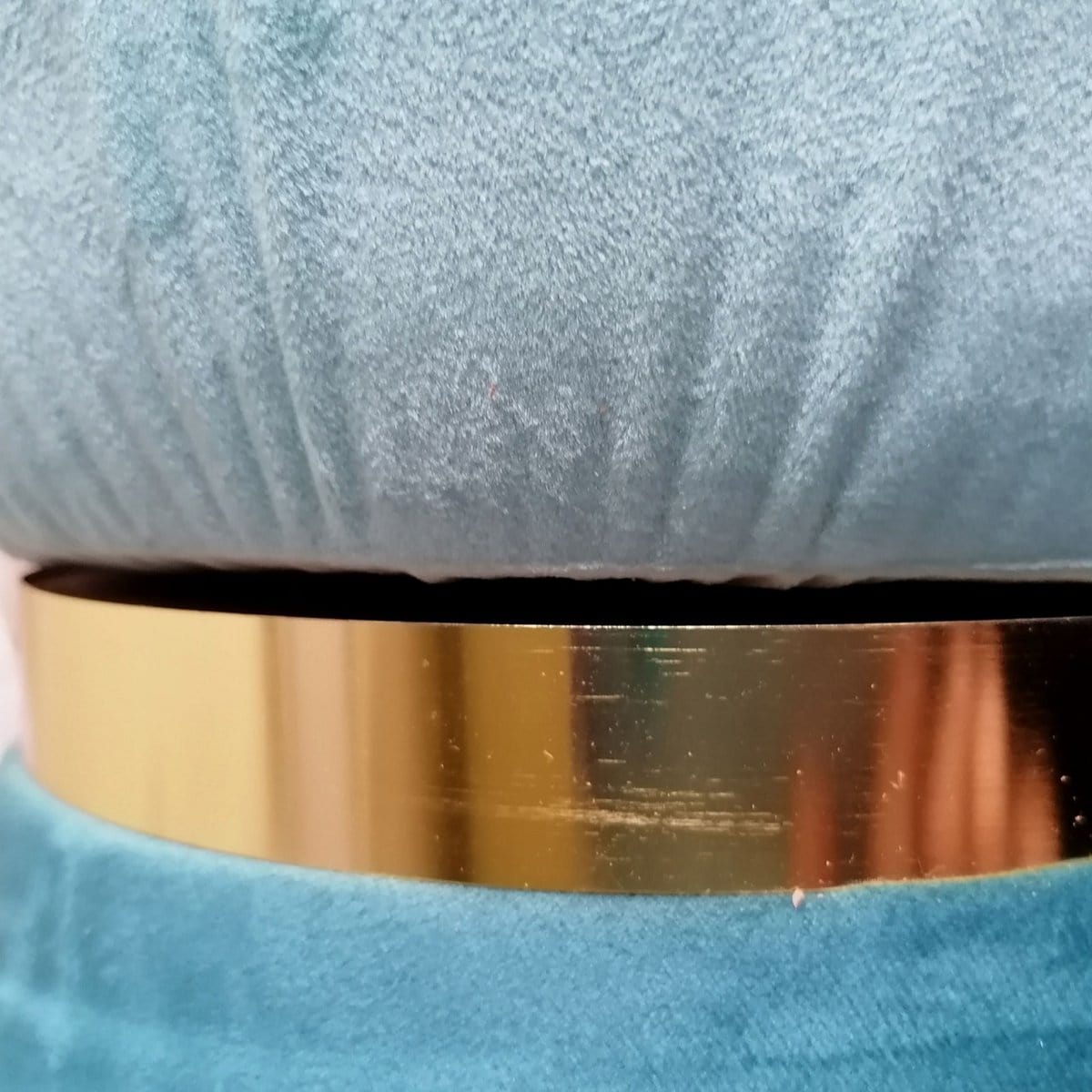 Voglrieder kreatives Wohnen Fluwelen kruk Ø 32 H 42 cm getailleerd 2e keus kruk fluwelen poef velours kruk tot 150 kg