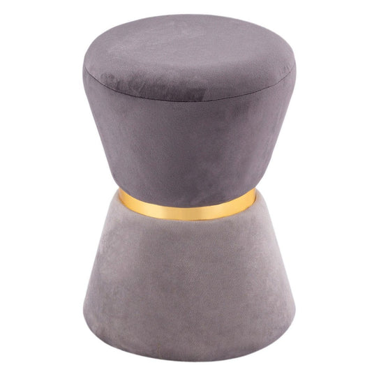 Voglrieder kreatives Wohnen Fluwelen kruk Ø 32 H 42 cm getailleerd 2e keus kruk fluwelen poef velours kruk tot 150 kg
