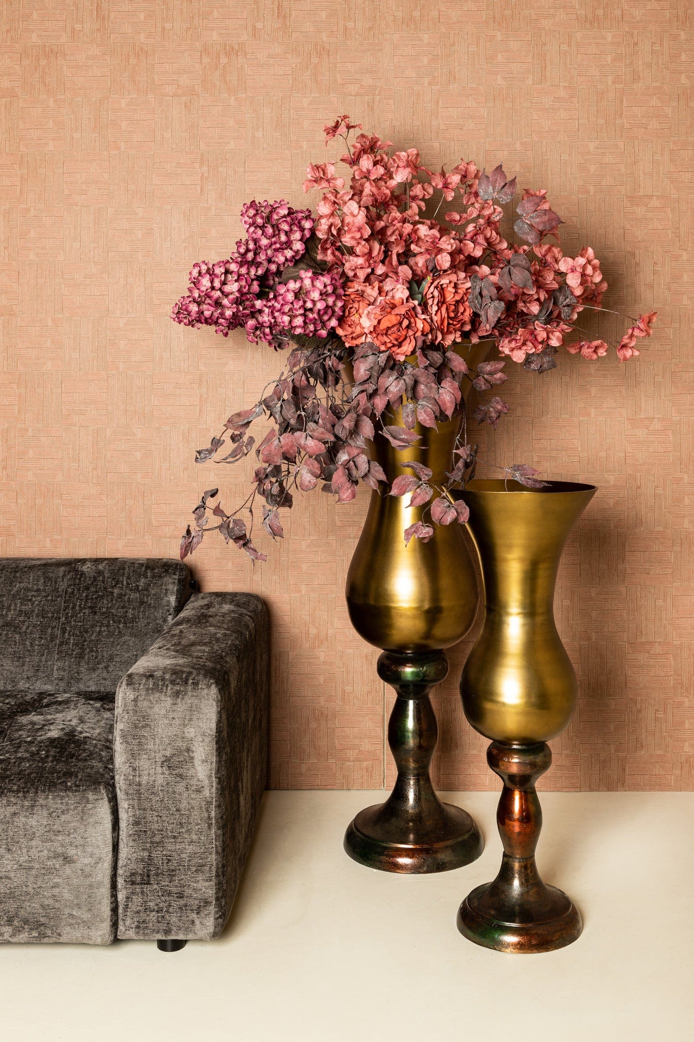 PTMD Ginno Messing gegoten gegoten alu pot antiek M