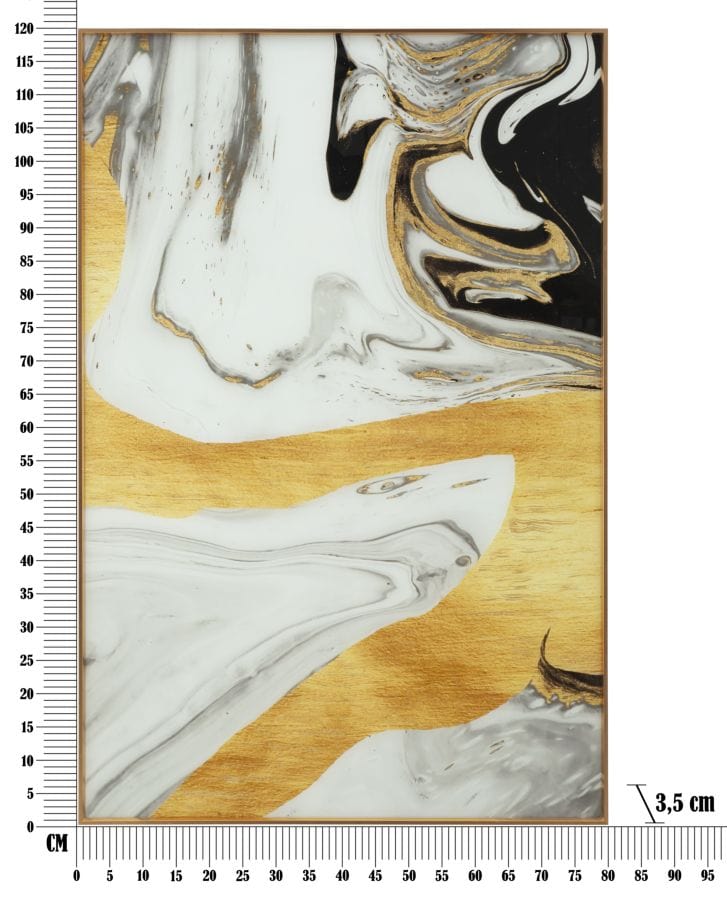 Mauro Ferretti GLASS WALL PANEL WITH FRAME GHOSTLY CM 80X3,5X120