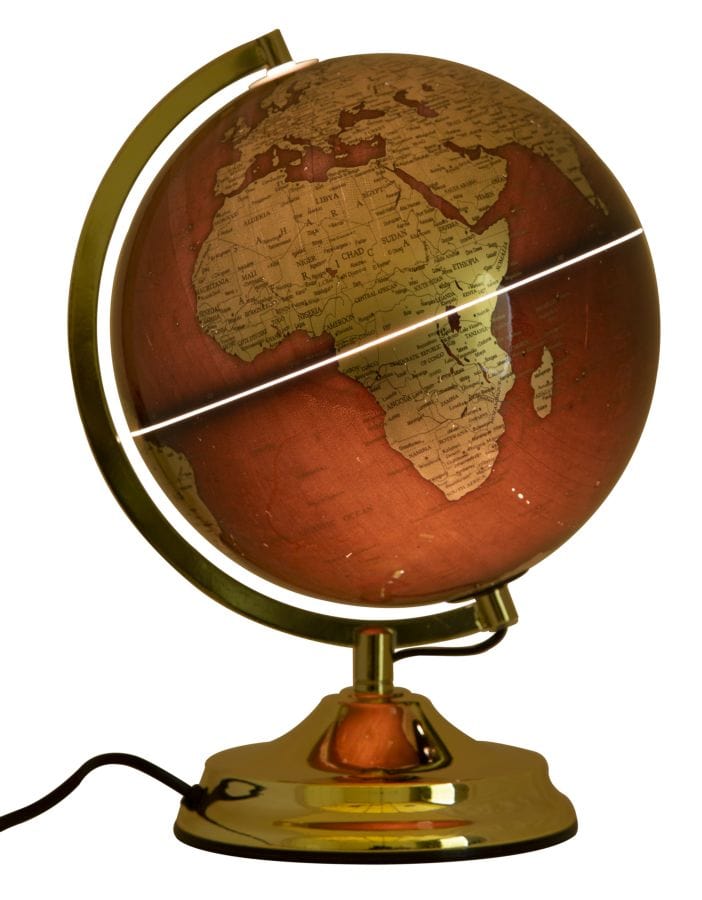 Mauro Ferretti GLOBE GOLD WITH LIGHT CM Ø 25X38