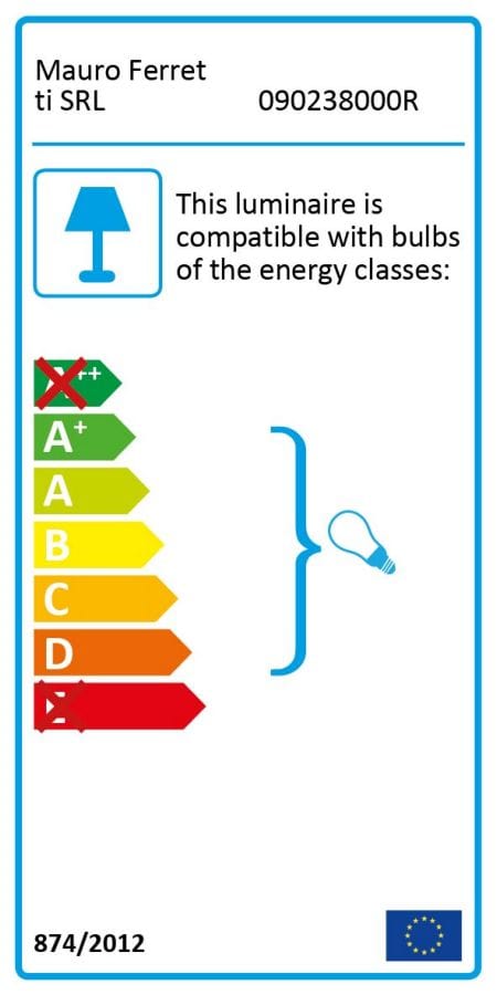 Mauro Ferretti GLOBE ORANGE C/LUCE CM Ø 25X38