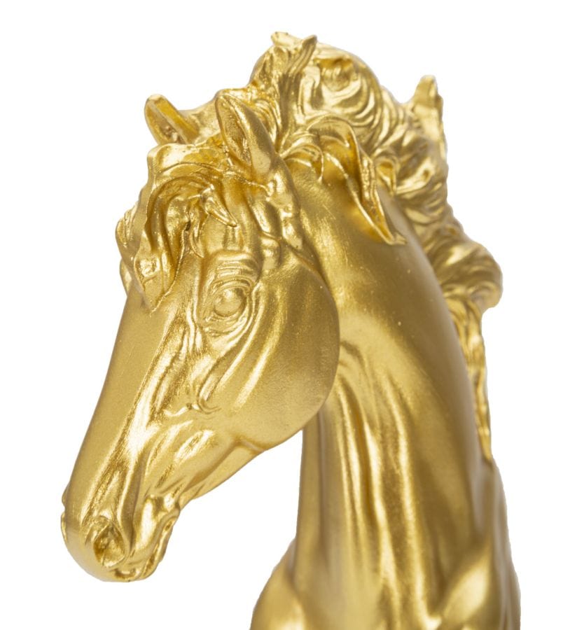 Mauro Ferretti GOLD AND BLACK HORSE CM 14X11X27