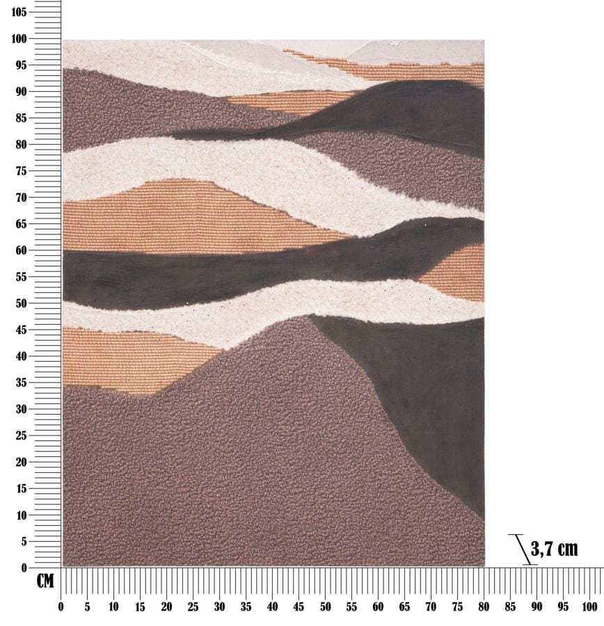 Mauro Ferretti HANDMADE WALL PAINTING DARKY CM 80X3,7X100