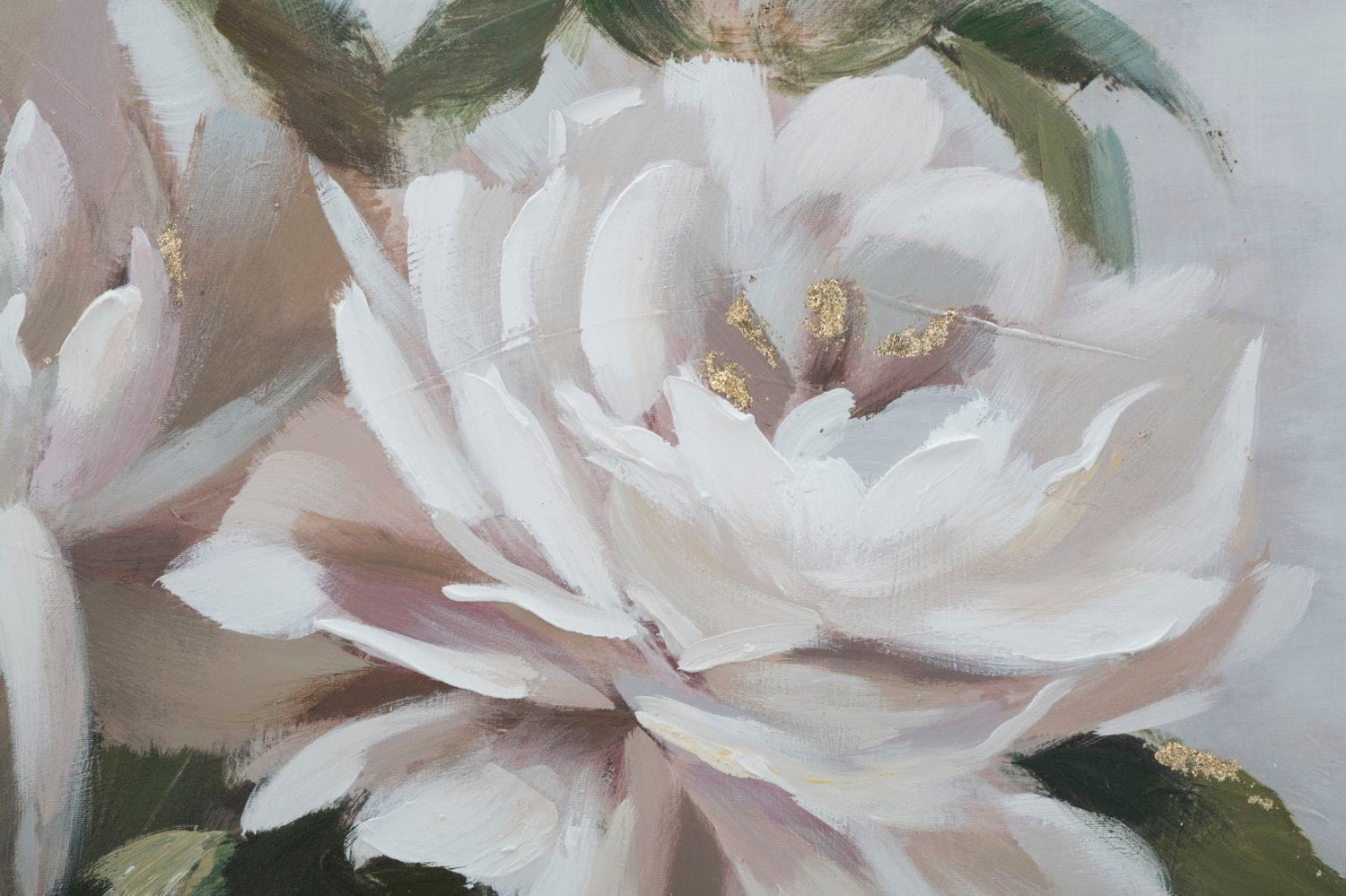 Mauro Ferretti HANDMADE WALL PAINTING FLOWER&LEAF CM 100X3,7X80