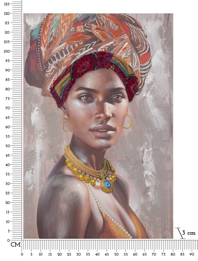 Mauro Ferretti HANDMADE WALL PAINTING KIM 80X3X120
