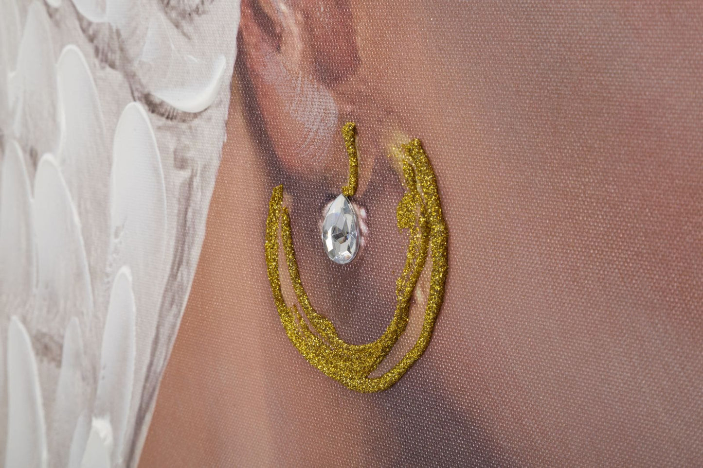 Mauro Ferretti HANDMADE WALL PAINTING KLOE VERTICAL CM 90X3X120