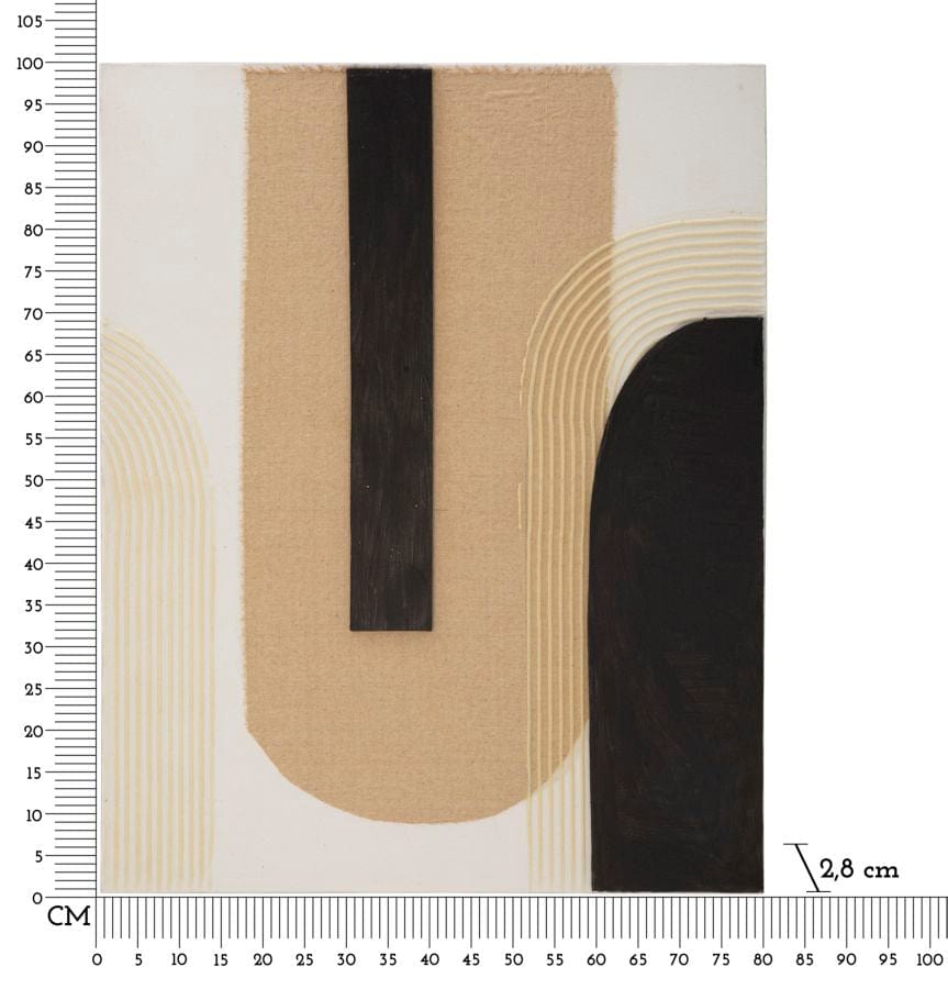 Mauro Ferretti HANDMADE WALL PAINTING LOFTY -A- CM 80X2,8X100