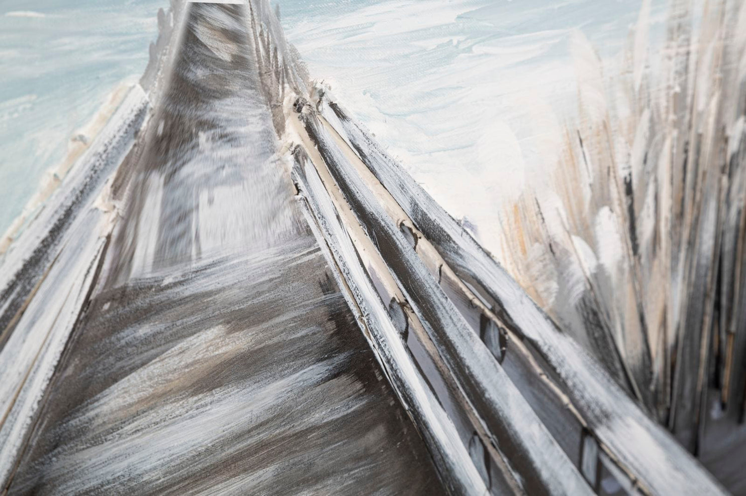 Mauro Ferretti HANDMADE WALL PAINTING PONTILE CM 120X3,8X80