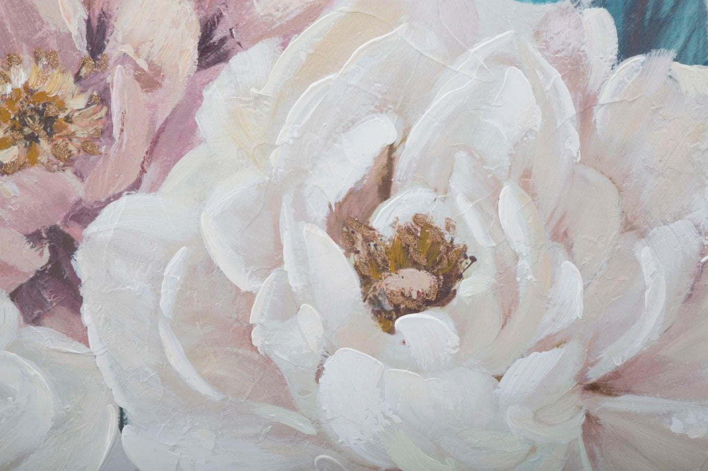 Mauro Ferretti HANDMADE WALL PAINTING SOFT FLOWER CM 
 100X3,7X80