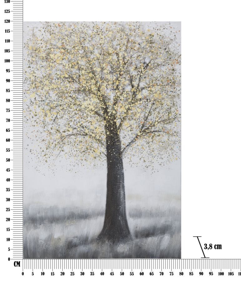 Mauro Ferretti HANDMADE WALL PAINTING TREE SIMPLE -A- CM 
 80X3,8X120