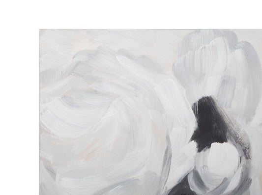 Mauro Ferretti HANDMADE WALL PAINTING WHITE FLOWER -A- CM 90X3,7X90