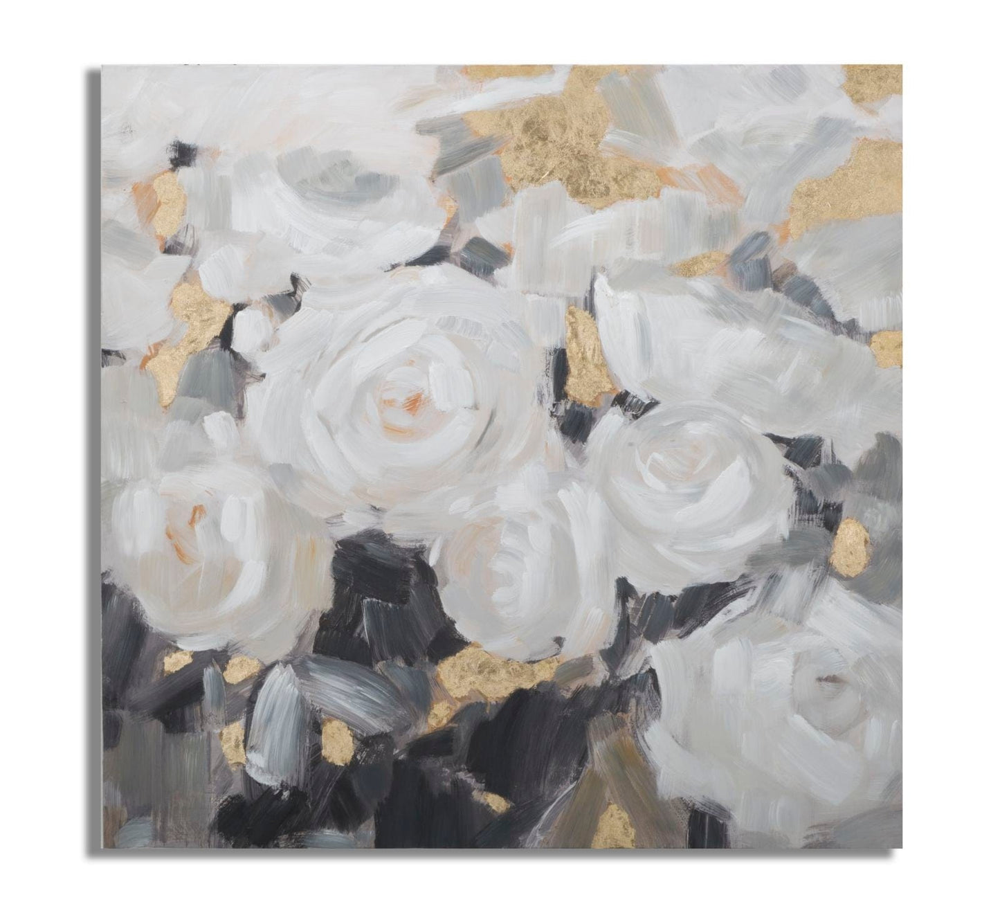 Mauro Ferretti HANDMADE WALL PAINTING WHITE FLOWER -B- CM 90X3,7X90
