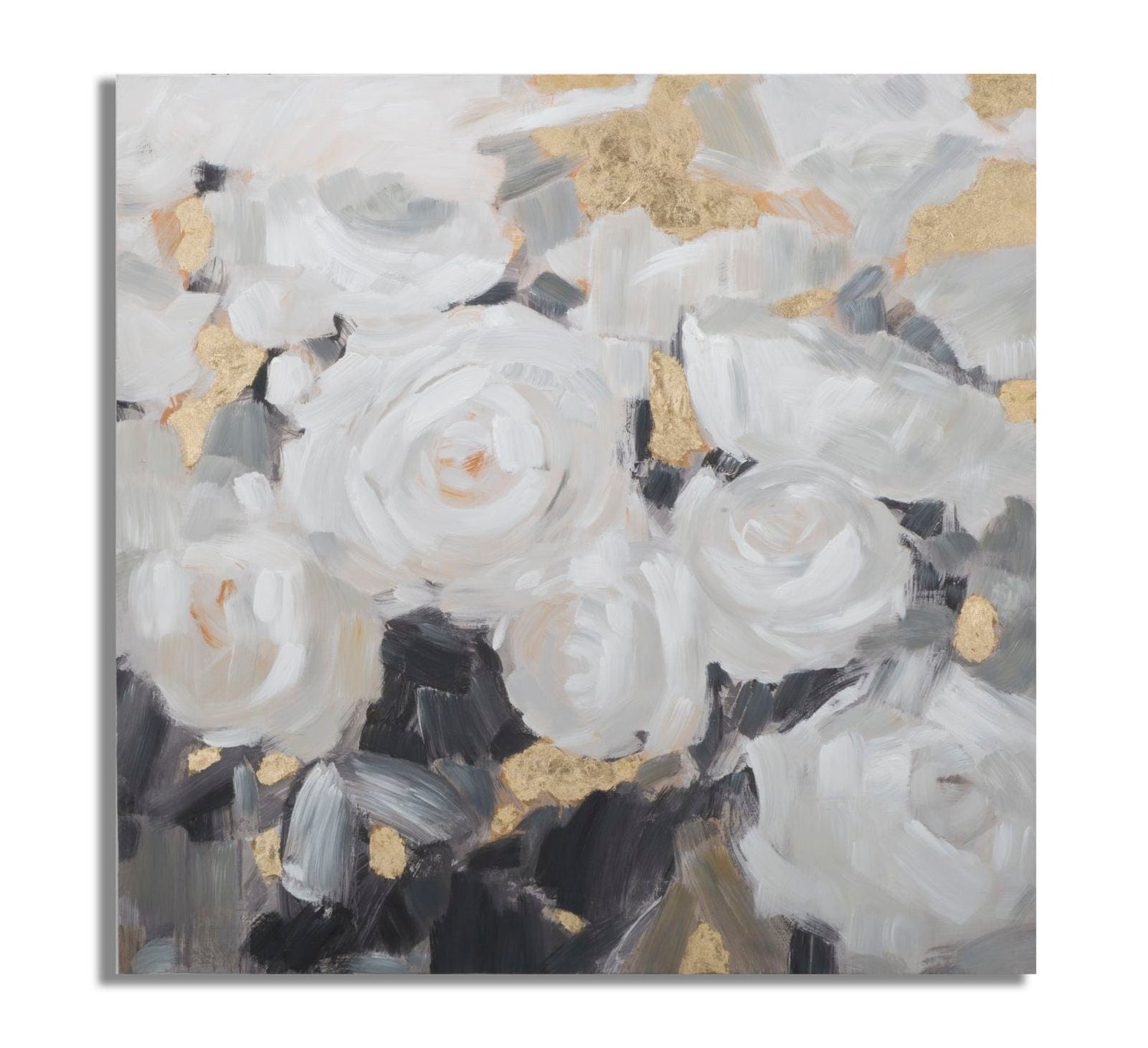 Mauro Ferretti HANDMADE WALL PAINTING WHITE FLOWER -B- CM 90X3,7X90
