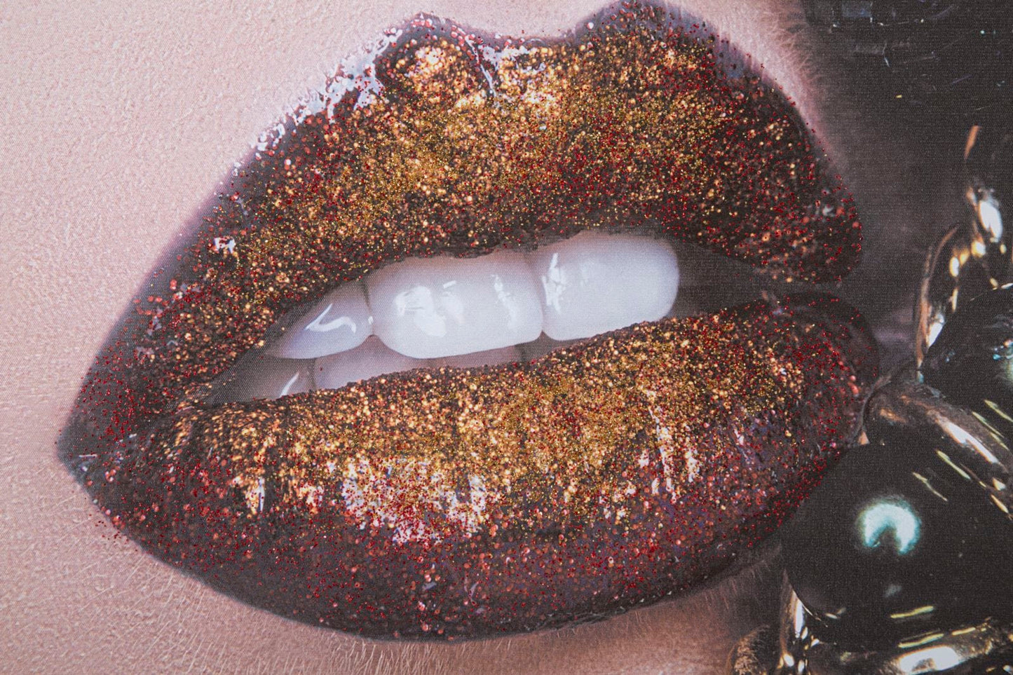 Mauro Ferretti HANDMADE WALL PRINTINGBEAUTIFUL LIPS
 CM 80X3,8X120