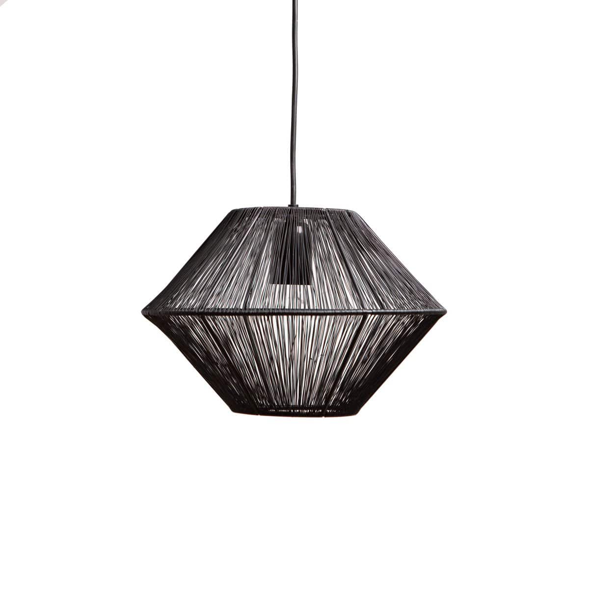 1304 Design Hanglamp CHARLY mat zwart Ø30x20cm