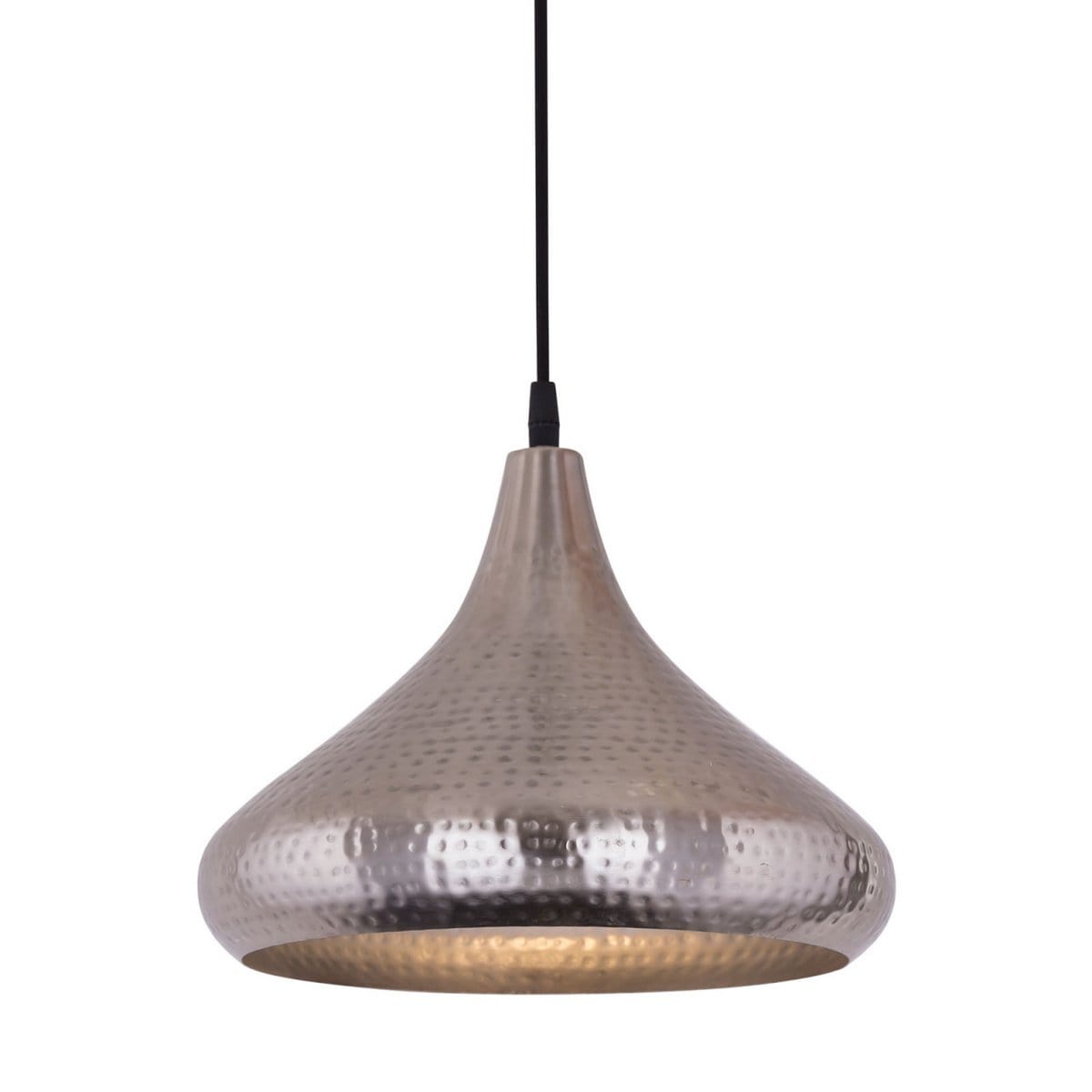 Voglrieder kreatives Wohnen Hanglamp metaal halfrond druppelvorm goud/zilver vintage
