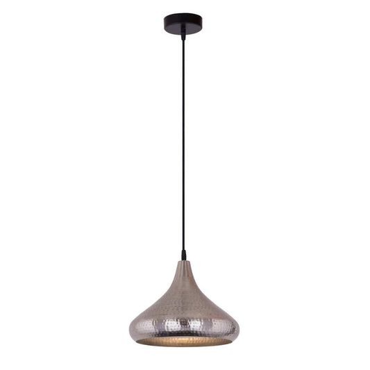 Voglrieder kreatives Wohnen Hanglamp metaal halfrond druppelvorm goud/zilver vintage