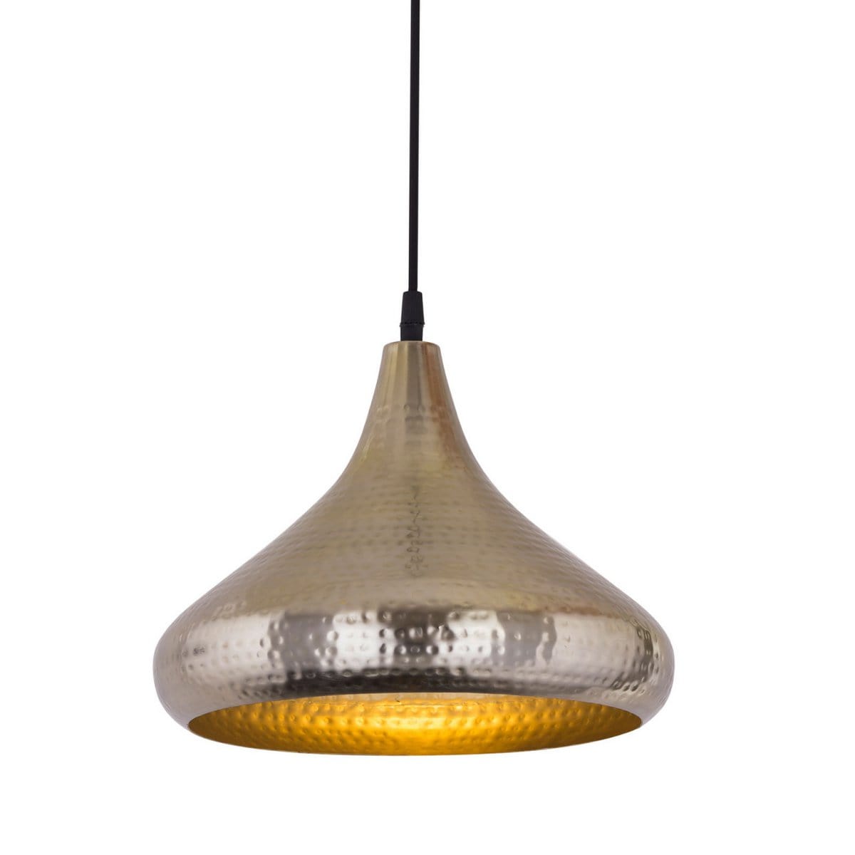 Voglrieder kreatives Wohnen Hanglamp metaal halfrond druppelvorm goud/zilver vintage