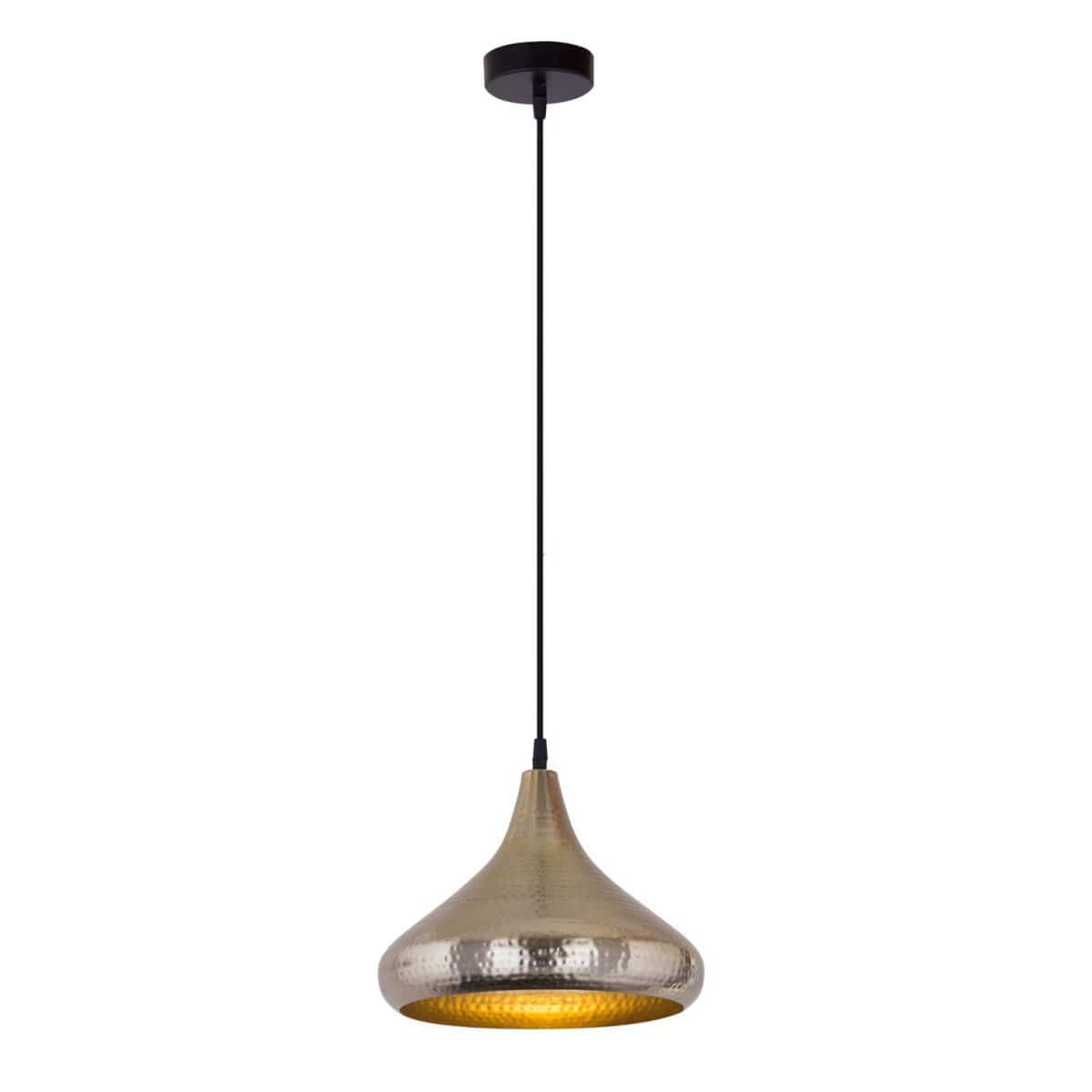 Voglrieder kreatives Wohnen Hanglamp metaal halfrond druppelvorm goud/zilver vintage