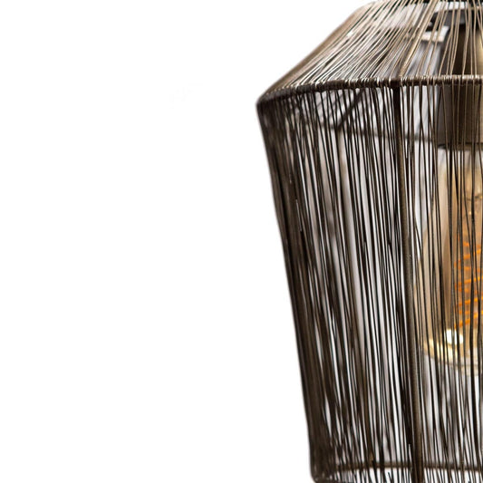 1304 Design Hanglamp MILA antiek brons Ø22x24cm