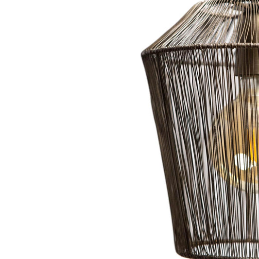 1304 Design Hanglamp MILA antiek brons Ø33x36cm