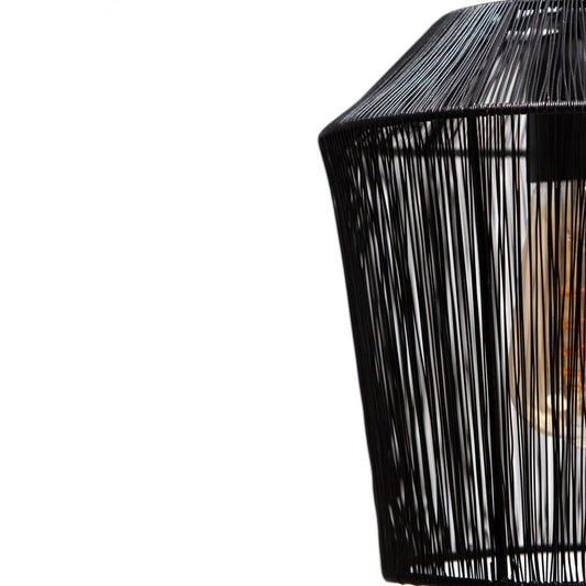 1304 Design Hanglamp MILA mat zwart Ø22x24cm