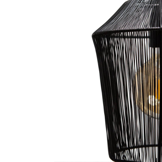 1304 Design Hanglamp MILA mat zwart Ø33x36cm