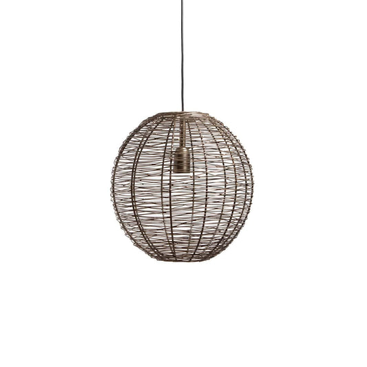 1304 Design Hanglamp NATHAN antiek brons Ø45x45cm