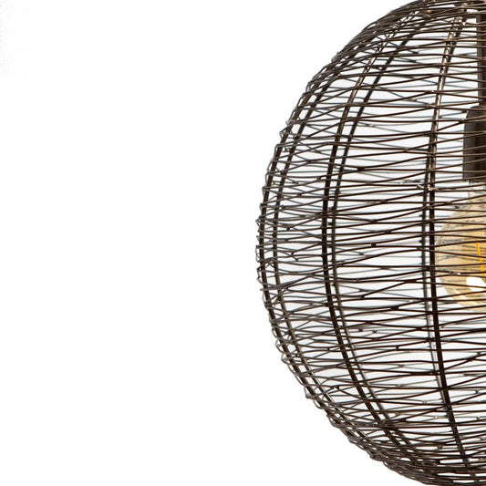 1304 Design Hanglamp NATHAN antiek brons Ø45x45cm