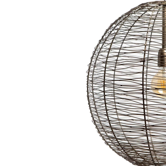 1304 Design Hanglamp NATHAN antiek brons Ø55x55cm